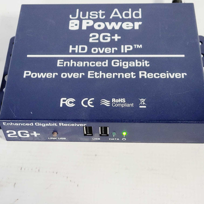 Just Add Power 2G+ HD over IP Power Over Ethernet Receiver Q=