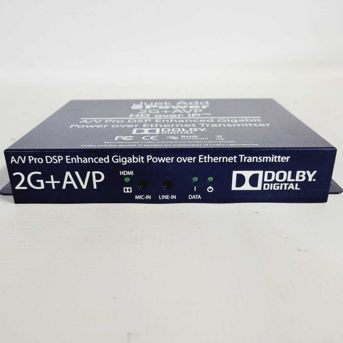 Just Add Power 2G+AVP HD over IP A/V Pro DSP Power Over Ethernet Transmitter Q=