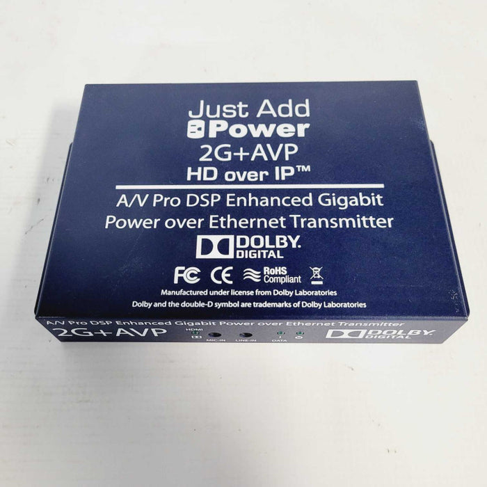 Just Add Power 2G+AVP HD over IP A/V Pro DSP Power Over Ethernet Transmitter Q=
