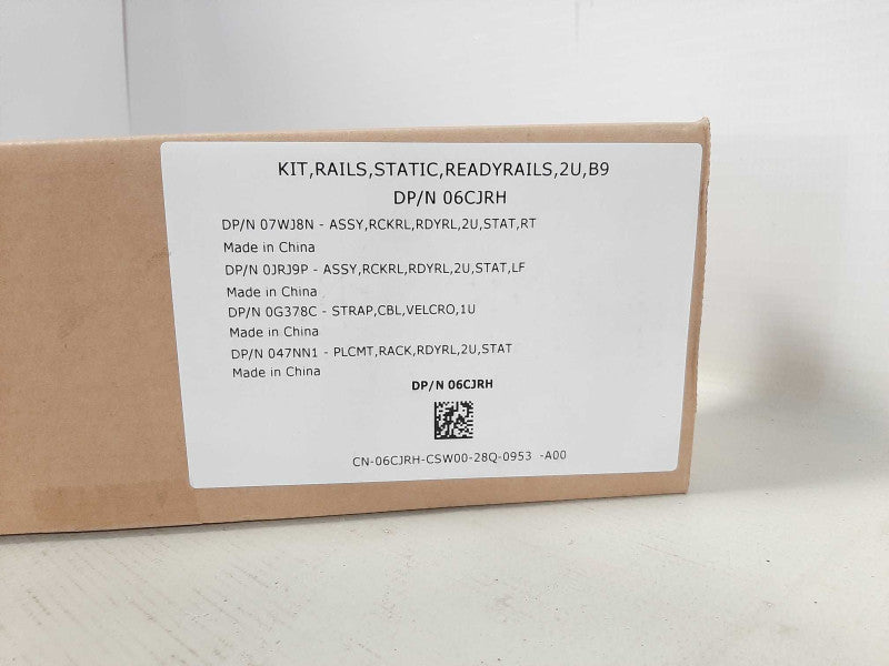 KIT, RAILS, STATIC, READYRAILS, 2U, B9 DP/N 06CJRH Server rails Brand New $