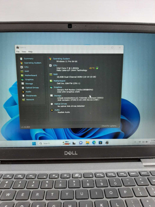 Dell Latitude 3410,Kaby Lake 14nm Tech., i7-10510U,1.8GHz,16GB DDR4,500GB HDD