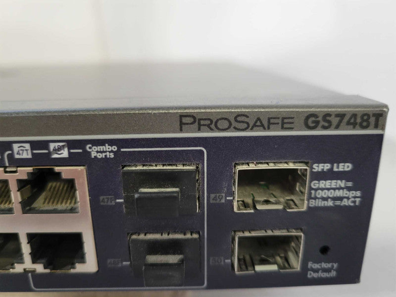 Netgear ProSafe GS748T 48 Port Gigabit Switch V4H2