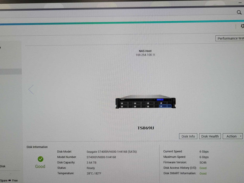 QNAP TS-869U-RP Pro 8-Bay NAS with 6x 4TB HDDs (24TB) _