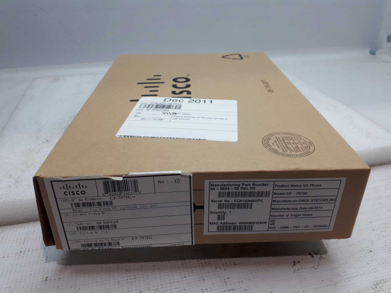 NEW OPEN BOX Cisco CP-7975G  Business Phone VoIP  Q&