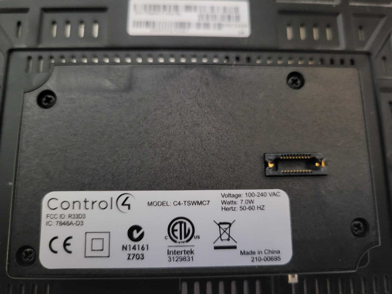 Control4 In-Wall 7\\" Touch Screen C4-TSWMC7, Read _