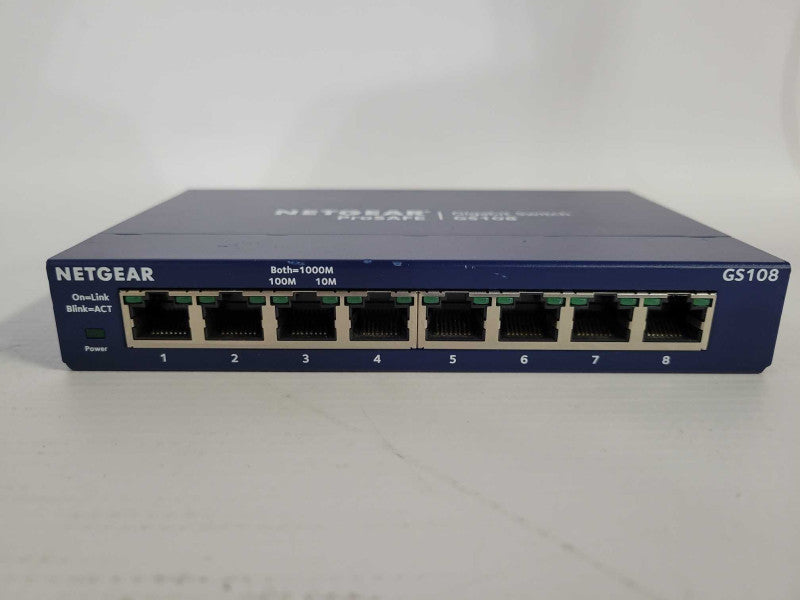 NETGEAR GS108 ProSAFE 8 Port Gigabit Network Switch