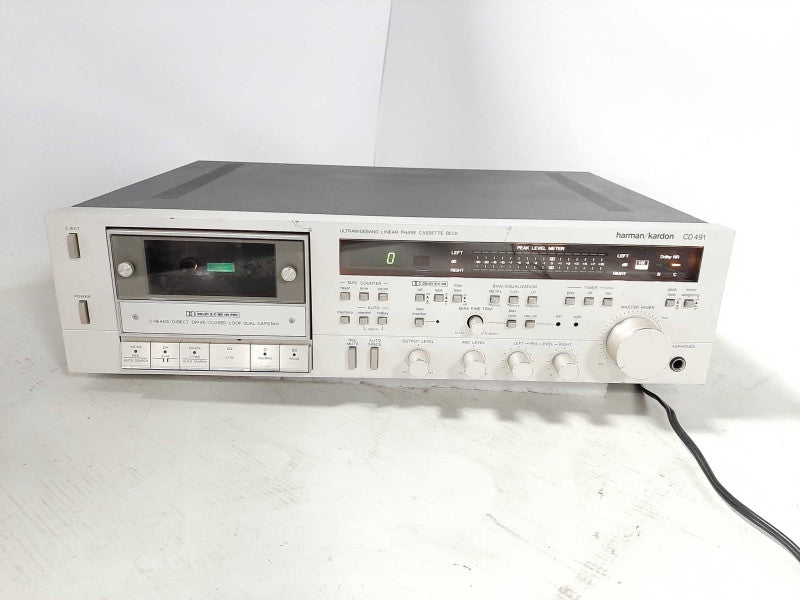 Harman Kardon CD491 cassette deck READ $
