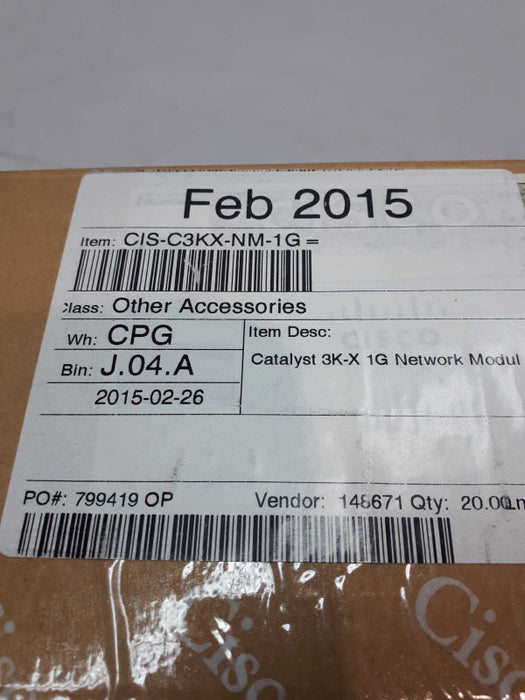 New CISCO  CATALYST 3K-X 1G NETWORK MODULE &