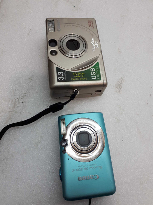 2x Assorted Canon digital Cameras &