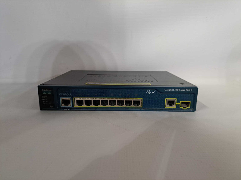 Cisco WS-C3560-8PC-S Catalyst 3560 Compact 8 10/100 PoE + 1 T/SFP; IP Base Q)