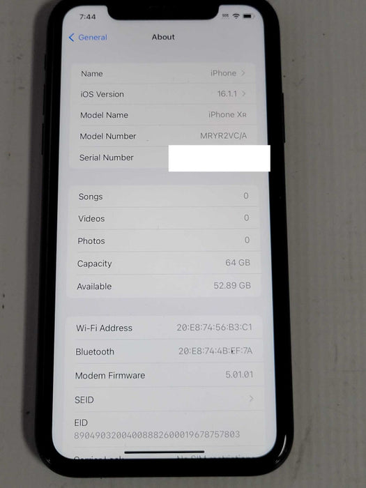 Apple iPhone XR - 64GB Unlocked _