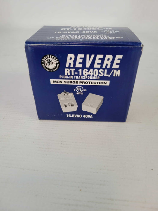 Revere Industries RT-1640SL/M 16.5VAC, 40VA Class II UL Plug-in Transformer