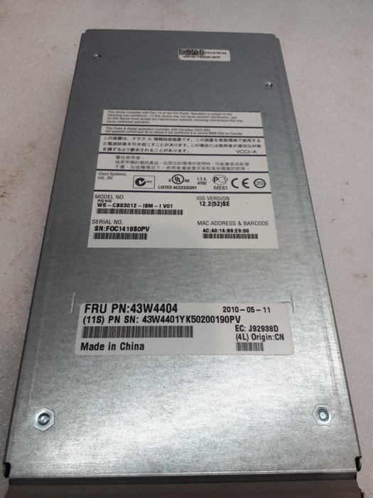 43W4404 Cisco Catalyst Switch Module for IBM BladeCenter 4 port cb3012 &
