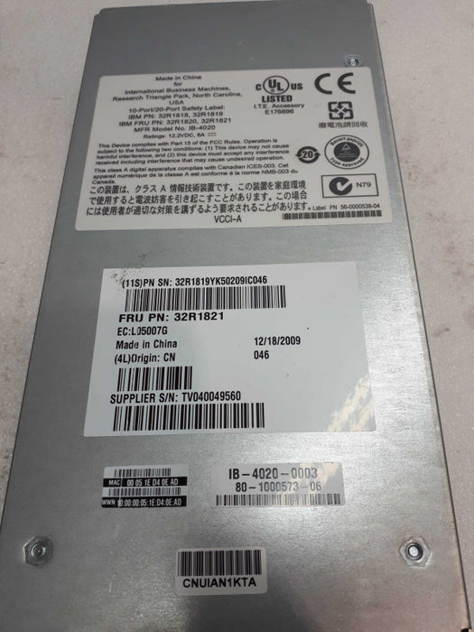 Brocade 4G SAN Switch Module for IBM BladeCenter 32R1821 &