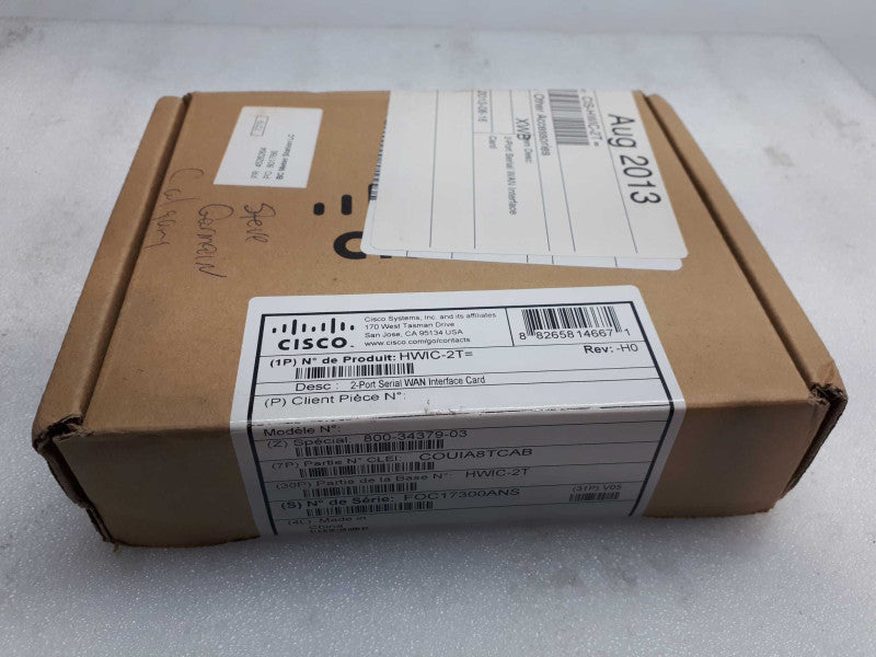 Cisco HWIC-2T Dual Port High Speed Serial WAN Interface Card; Factory sealed &