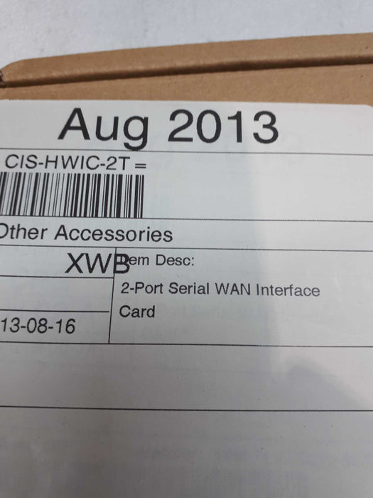 Cisco HWIC-2T Dual Port High Speed Serial WAN Interface Card; Factory sealed &