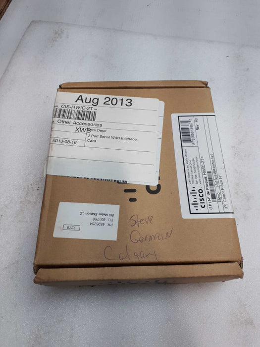 Cisco HWIC-2T Dual Port High Speed Serial WAN Interface Card; Factory sealed &