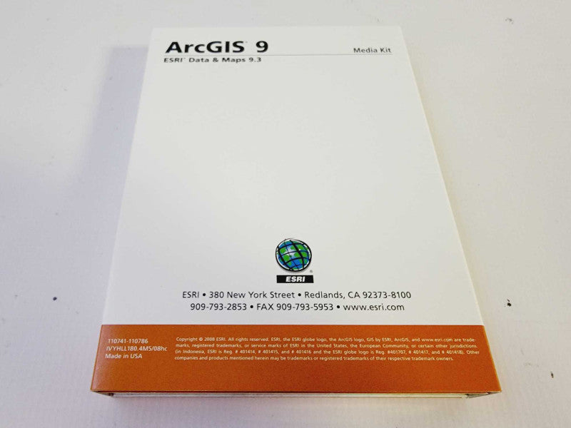ArcGIS 9 Media Kit, Desktop, 7 Disc By ESRI Data and Maps 9.3 (