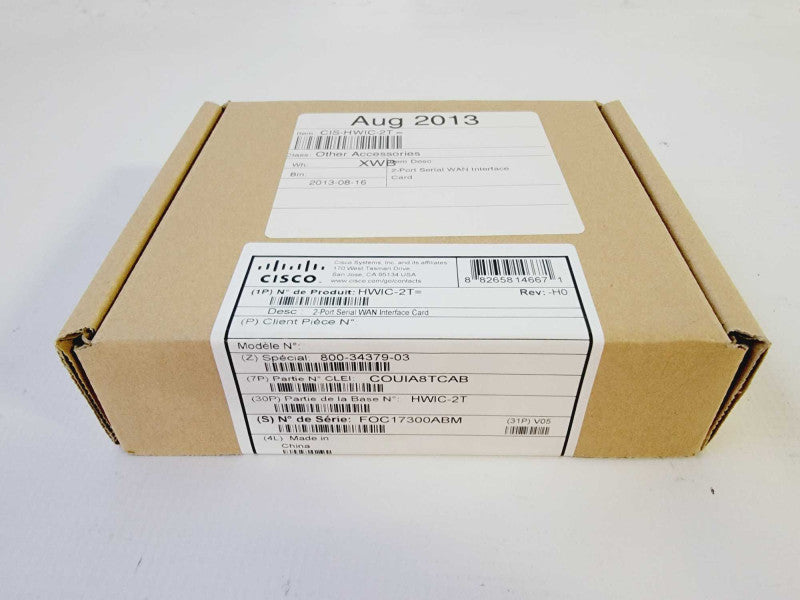 Cisco HWIC-2T Dual Port High Speed Serial WAN Interface Card; Factory sealed (