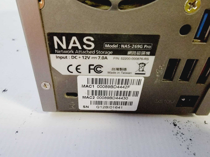 QNAP TS-269 Pro 2-Bay Network Attached Storage NAS Enclosure (