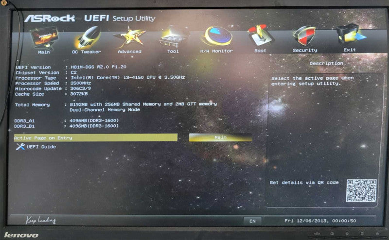 INTEL I3-4150 @ 3.50Ghz - ASROCK H81M-DGS MATX - 8GB DDR3-1600 (COMBO)