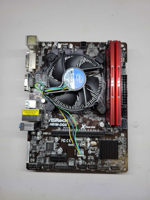 INTEL I3-4150 @ 3.50Ghz - ASROCK H81M-DGS MATX - 8GB DDR3-1600 (COMBO)