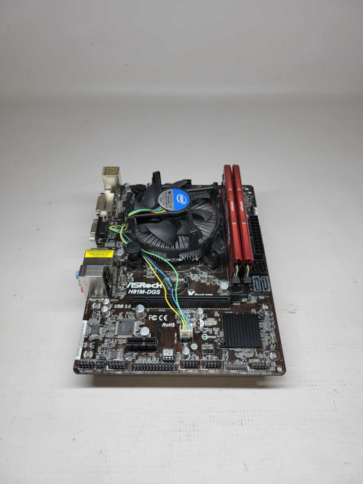 INTEL I3-4150 @ 3.50Ghz - ASROCK H81M-DGS MATX - 8GB DDR3-1600 (COMBO)