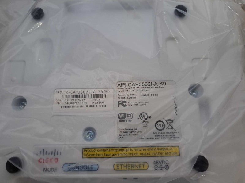 Cisco Aironet 3502i AIR-CAP3502i-A-K9 Open Box )