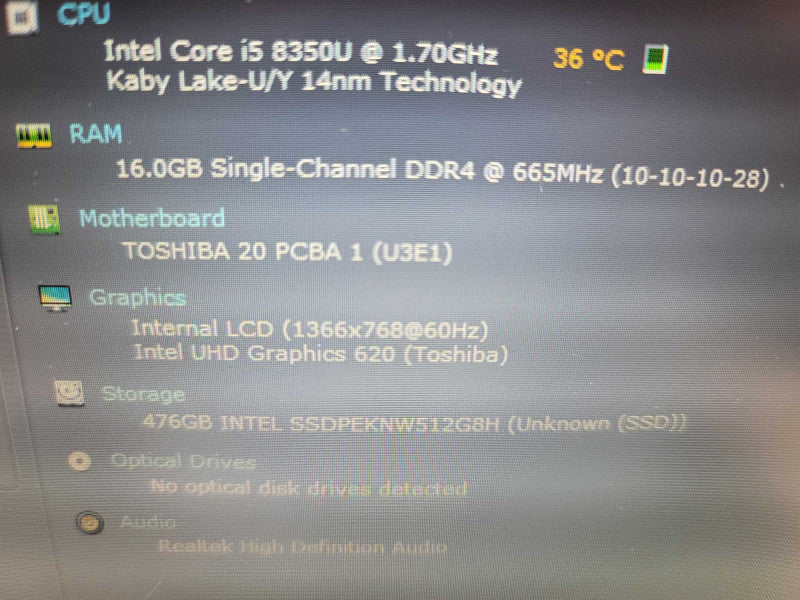Toshiba Tecra X40-E i5-8350U, 16GB DDR4, 512 GB SSD QÎ²