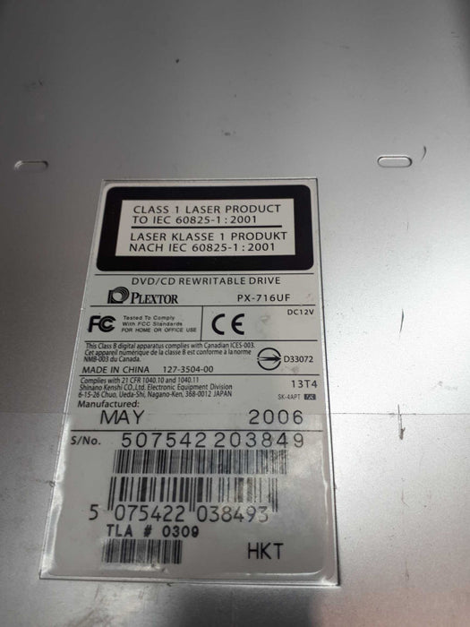 Plextor PX-716UF External DVD/CD Rewritable Drive &