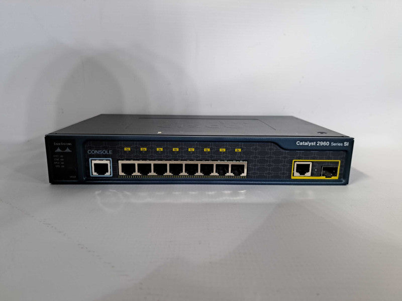 Cisco WS-C2960-8TC-S Catalyst Switch 8 x 10/100 Ports with 1 x T/SFP )