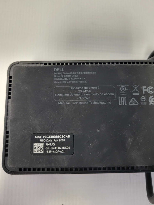Dell Universal Docking Station D6000 USB-C/USB-A with power adaptor  Q-