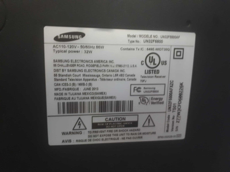 Samsung 32\\" Smart Led With Samsung Remote - Model# UN32F5500