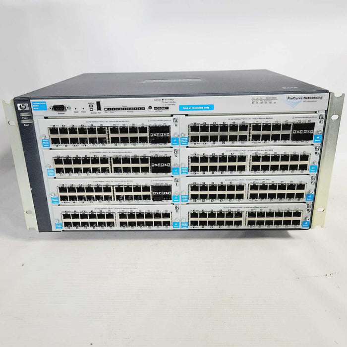 HP ProCurve 4208vl Switch - J8773A with 4x J9033A 4xJ8768A Modules =