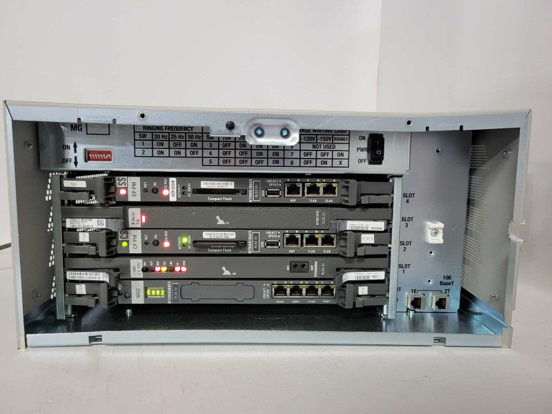 Nortel NTDU15 Media Gateway w/ 2x NTDW61BAE5 1x NT8D14CB 1x NTAK09DA SEE _