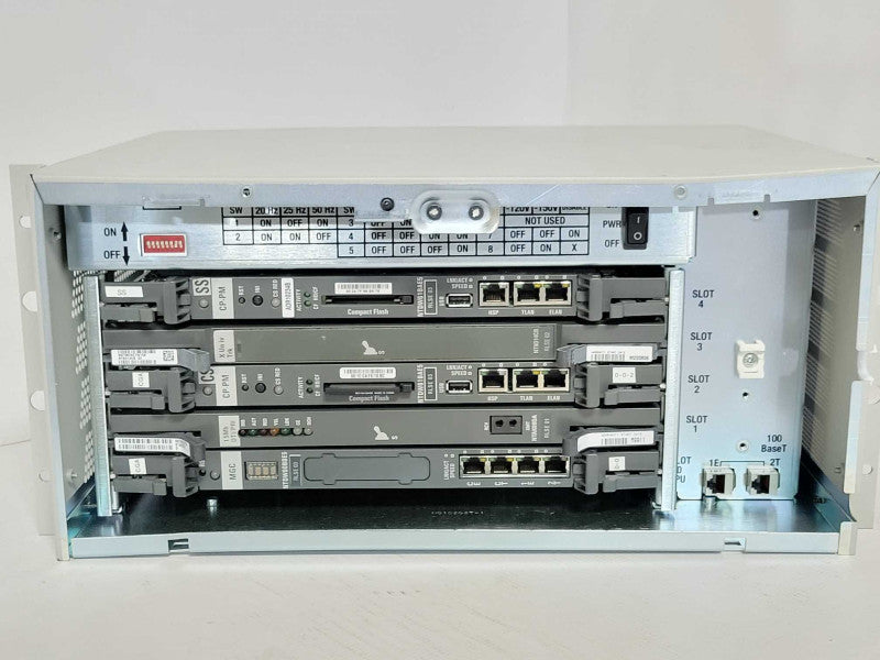 Nortel NTDU15 Media Gateway w/ 2x NTDW61BAE5 1x NT8D14CB 1x NTAK09DA SEE _