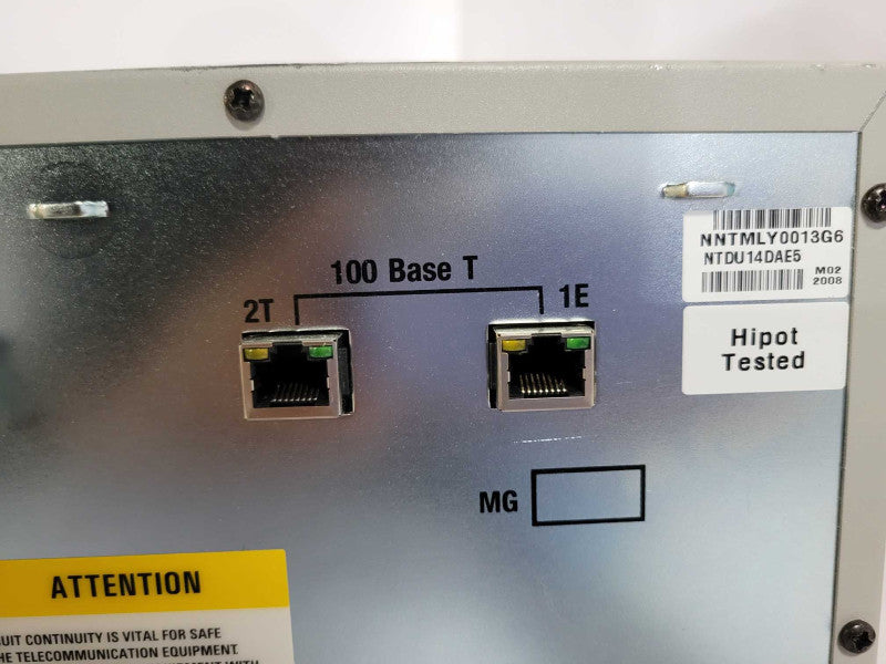 Nortel NTDU15 Media Gateway w/ 2x NTDW61BAE5 1x NT8D14CB 1x NTAK09DA SEE _