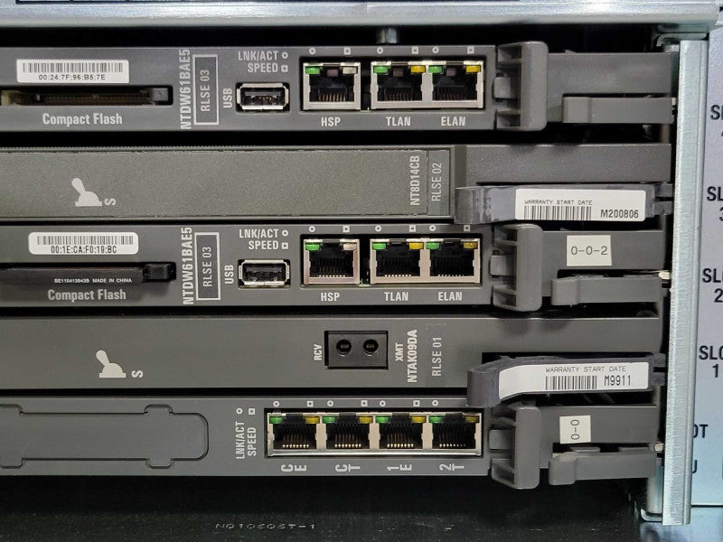 Nortel NTDU15 Media Gateway w/ 2x NTDW61BAE5 1x NT8D14CB 1x NTAK09DA SEE _
