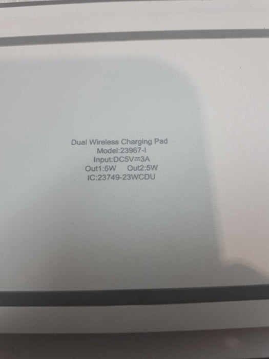 Dual wireless charging pad 23967-i &