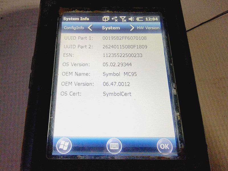 MOTOROLA Zebra MC9596-K Barcode Scanner GPS (
