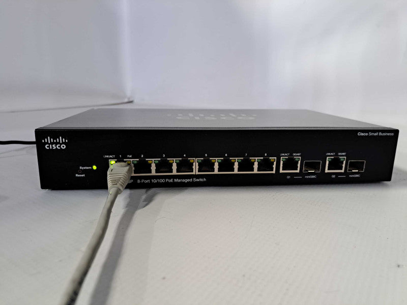 Cisco SF302-08P 8-Port 10/100 POE Managed Switch )