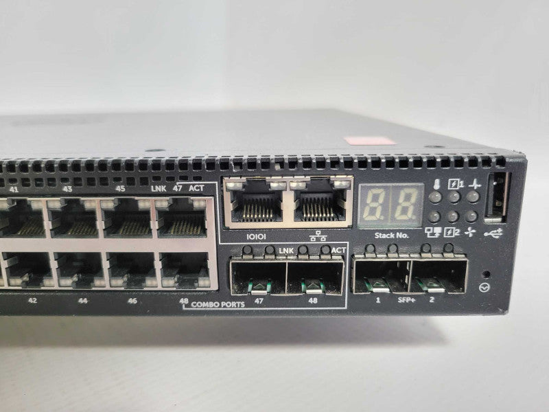Dell N3048 Network Switch 48x1GB RJ45, 2x10GbE SFP, Stackable, 2x PSU _