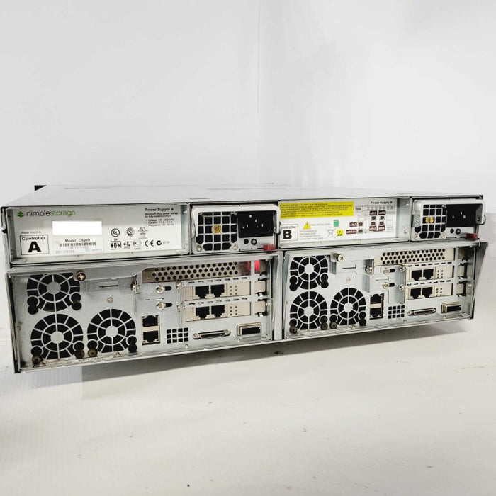 Nimble Storage Array CS200, 2x Controllers, 2x PSUs, 16x 3.5\\" HDD Caddies =
