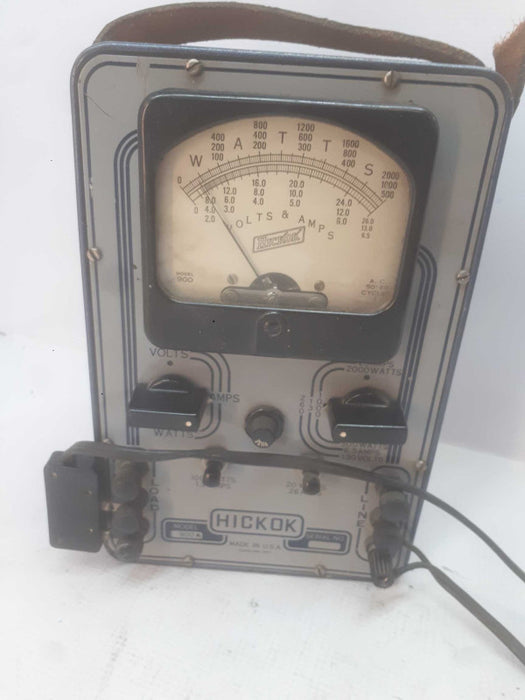 Vintage Hickok Volt Amp Wattmeter  Model 900A
