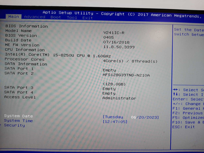 ASUS Vivo V241ic 24\\" i5-8250U 8GB DDR4 128GB SSD READ $