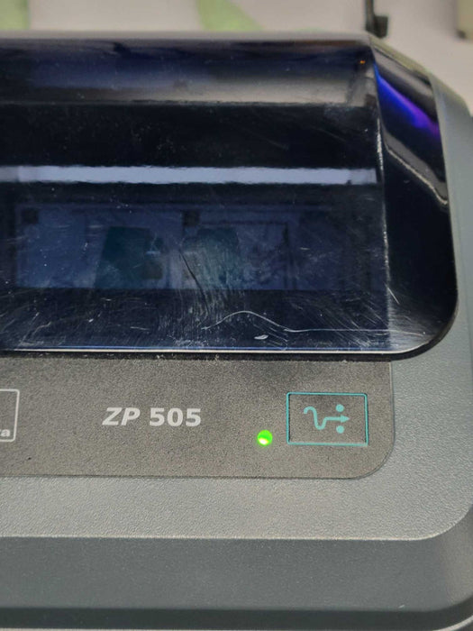 Zebra ZP505 Thermal Label Printer w/ Power Supply Cable