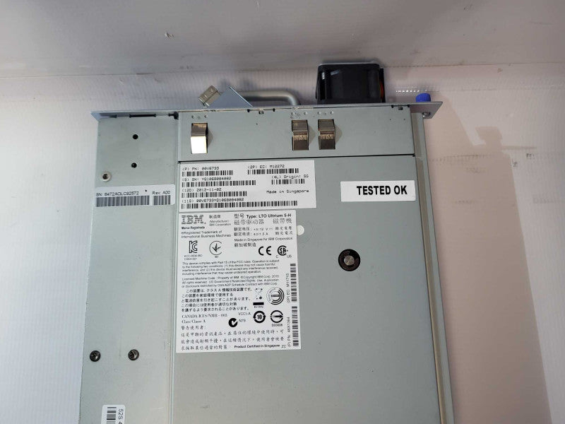 IBM LTO Ultrium 5-H Tape Drive PN:00V6733 Q-