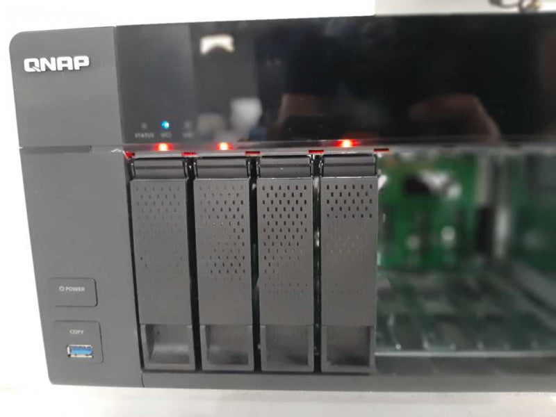 QNAP TS-851 8-Bay Network Attached Storage w/ 4x HDD Trays, Read _