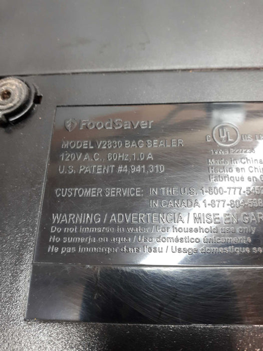 FoodSaver Model V2830 Vacuum Food Bag Sealer System Only  &