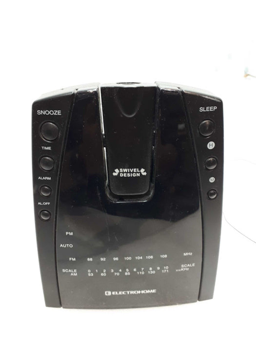 Electrohome AM FM Alarm Clock Swivel Projector Light em159k &